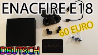 ENACFIRE E18 Wireless Headphones Bluetooth 50  Unboxing Deutsch [upl. by Wallis]