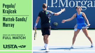 PegulaKrajicek vs MattekSandsMurray Full Match  2023 US Open Round 2 [upl. by Annaek]