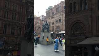 The Town Hall House The QVB and surrounding magnificent structures building buildings [upl. by Aicirtan]