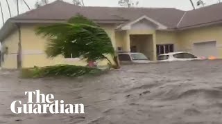 Hurricane Dorian batters Bahamas with severe flash floods and ferocious wind [upl. by Frederich]