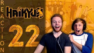 SOS Bros React  Haikyuu Season 1 Episode 22  Karasuno Fights Back [upl. by Acinor]