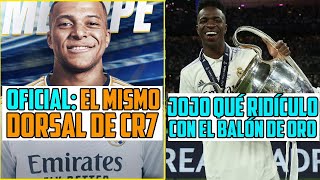 MBAPPE SERÁ PRESENTADO CON EL DORSAL DE CRISTIANO Y LA ESPAÑA FEA HACE EL RIDI CON EL BALÓN DE ORO [upl. by Sontich]