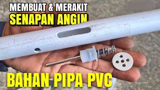 MEMBUAT POMPA S3NAPAN ANGIN PASER bahan PIPA PVC creative idecreative esdetv diy [upl. by Akemihs520]