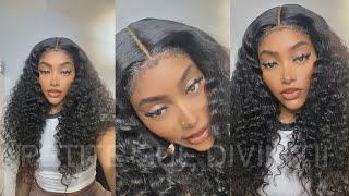 Kinky Edge Lace Closure FULL Deep Wave Wig Quick install ft Cynosure Hair  PETITESUE DIVINITII [upl. by Merna]