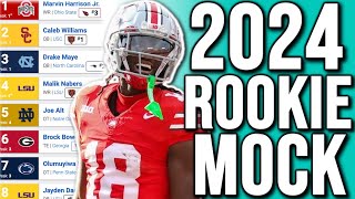 An Early 2024 Dynasty Rookie Mock Draft Superflex [upl. by Annhoj]