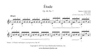 Carcassi  Etude Op 60 No 7 [upl. by Wohlen228]