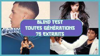 Blind test toutes générations 1980 à 2023 75 Extraits [upl. by Ylesara]