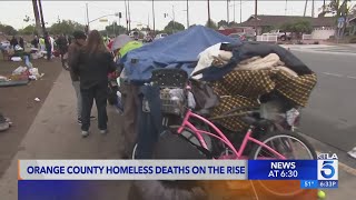 Homeless deaths on the rise in Orange County [upl. by Issirk]