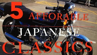 5 Affordable Classic Japanese Motorcycles [upl. by Atekehs]