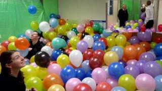 The Balloonery  2500 balloons  best office prank balloon room [upl. by Lirret941]