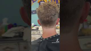 cosmetologist barber fade curls longhair transformation [upl. by Allicserp555]