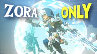 Can you BEAT Tears of the Kingdom using ONLY Zora Gear [upl. by Neeli]