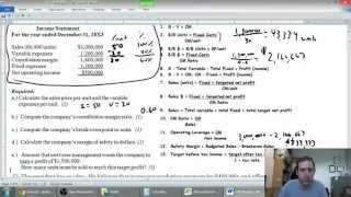 Cost Volume Profit Analysis  Part 1  The Basics  Management Accounting [upl. by Adnaral834]