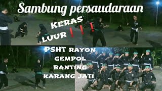 keras❗sambung PSHT rayon gempol ranting karang jati Ngawi 🙏pshtpusatmadiun pencaksilat atlit [upl. by Nylrahs]