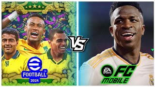 FC MOBILE VS EFOOTBALL 2024 WHICH MOBILE GAME IS BETTER [upl. by Llertnac]