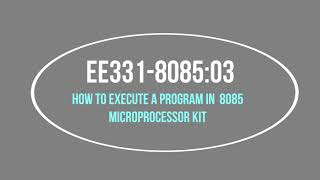 8085 MICROPROCESSOR KIT STS 85 WORKING [upl. by Zurek661]