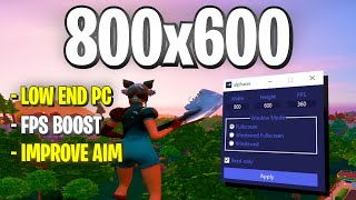 Best Low End Stretched Resolution in Chapter 4  800x600 Stretched Resolution in Fortnite [upl. by Yasmar]