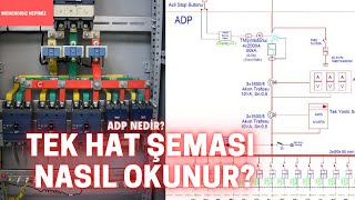 TEK HAT ŞEMASI NASIL OKUNUR ADP NEDİR [upl. by Namyaw8]