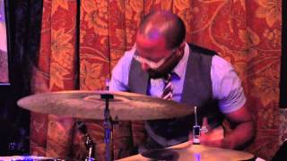 Quincy Davis solo on Lazy Bird with Seamus Blake Peter Bernstein and Myron Walden [upl. by Elmaleh667]