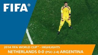 Netherlands v Argentina  2014 FIFA World Cup  Match Highlights [upl. by Aneleairam290]