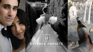 Editorial Lightroom Wedding Presets  Essence Presets by Meridian Presets [upl. by Suivatco]