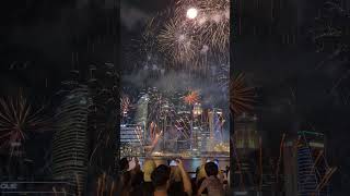 シンガポール🇸🇬の花火🎆が未来的すぎる😆 [upl. by Colis]