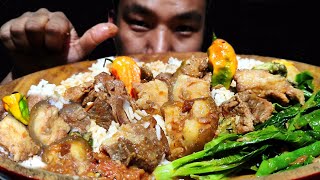 Eating pork meat after long time  eating in Naga style  kents vlog [upl. by Sorilda]