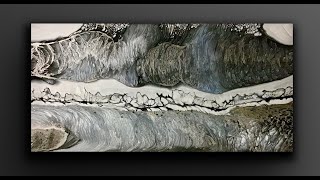 Acrylic Swipe With Metallic Spray Paint WOOZER [upl. by Dallas]