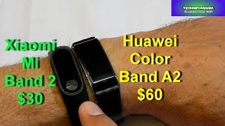 Mi Band 2 and Huawei Color Band A2 [upl. by Storm795]