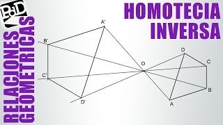 Trazar homotecia inversa conociendo su centro y dos puntos homólogos [upl. by Nimaynib556]