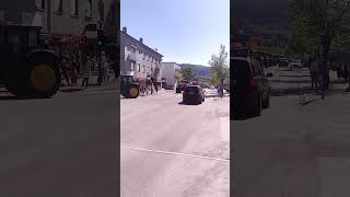 Tractor parade in Steinkjer Norway 17th of May national day [upl. by Anirahc]