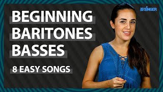 Super Easy Songs for BaritoneBasses  30 Day Singer [upl. by Nosoj634]