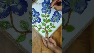 DIY with natural flowers and leaves shorts youtubeshorts diy wallhangingcraftideas ytshort yt [upl. by Astrix881]