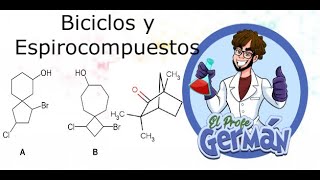 NOMENCLATURA COMPUESTOS BICLICOS Y ESPIROCOMPUESTOS  Química Profe Germán [upl. by Ayitahs]