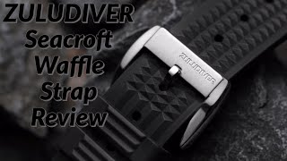 The Best Budget Rubber Strap Yet  Zuludiver Seacroft Waffle Strap Review [upl. by Autry]