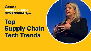 Top Supply Chain Technology Trends  Gartner Supply Chain SymposiumXpo [upl. by Dnalra]