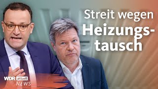 Heizungstausch 2024 Spahn kritisiert Pläne von Habeck  WDR Aktuelle Stunde [upl. by Releehw498]