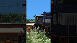 WDM3D Yard Shunting WDM3D Locomotive  Train Simulator 2024 shorts viral shortvideo short [upl. by Sivla]