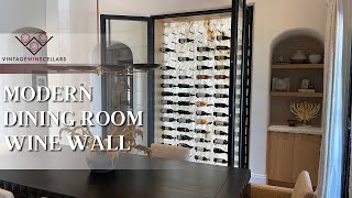 Transforming a Regular Dining Room Wall Into a Modern Wine Wall [upl. by Alaekim]