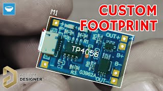 How to make a footprint for a TP4056 module in Altium Designer [upl. by Ayekal]