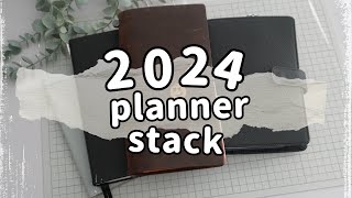 2024 Planner Stack  Personal Rings Standard TN Xs Notebook amp Nolty [upl. by Cassondra]