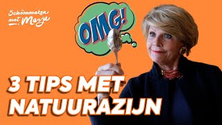 3 Super Soptips met natuurazijn 💦 Schoonmaken met Marja Middeldorp [upl. by Suoivatram811]