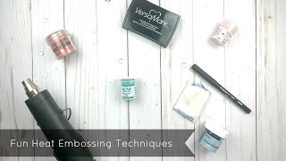 Fun Techniques with Embossing Powders [upl. by Ariadne]