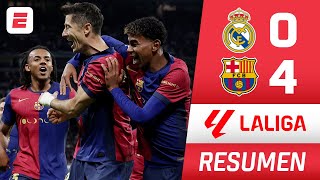 Barcelona HUMILLÓ al Real Madrid GOLEADA 40 con GOLES de Lewandowski Raphinha y Yamal  La Liga [upl. by Nimocks635]