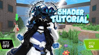 HOW TO GET SHADERS IN ROBLOX  SHADER SETTINGS WORKING JUNE 2024 [upl. by Alba]