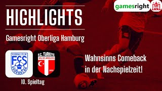 10 Spieltag Gamesright Oberliga Hamburg Highlights FC Süderelbe  FC Türkiye [upl. by Breh]