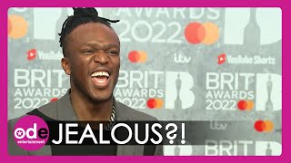 BRITs 2022 KSI is JEALOUS of Our Reporter 😂 [upl. by Nyllewell]