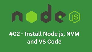 How to Install node js NVM and Visual studio code [upl. by Otreblada422]