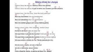 Glória oficial da LiturgiaGlória a Deus nas alturas  Hino de louvor [upl. by Anerbes]