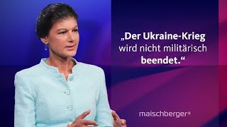 Gerhard Schröder als Vermittler nach Moskau Sahra Wagenknecht amp Katrin GöringEckardt maischberger [upl. by Ymac632]